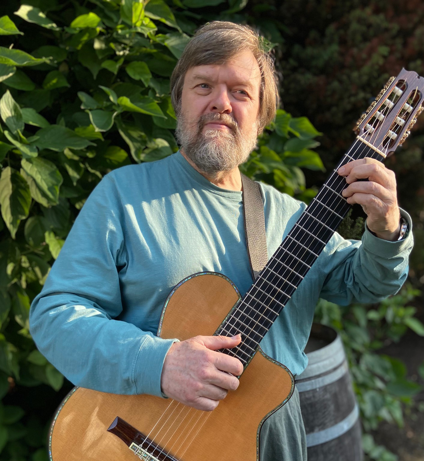 Trevor Hanson playing guitar